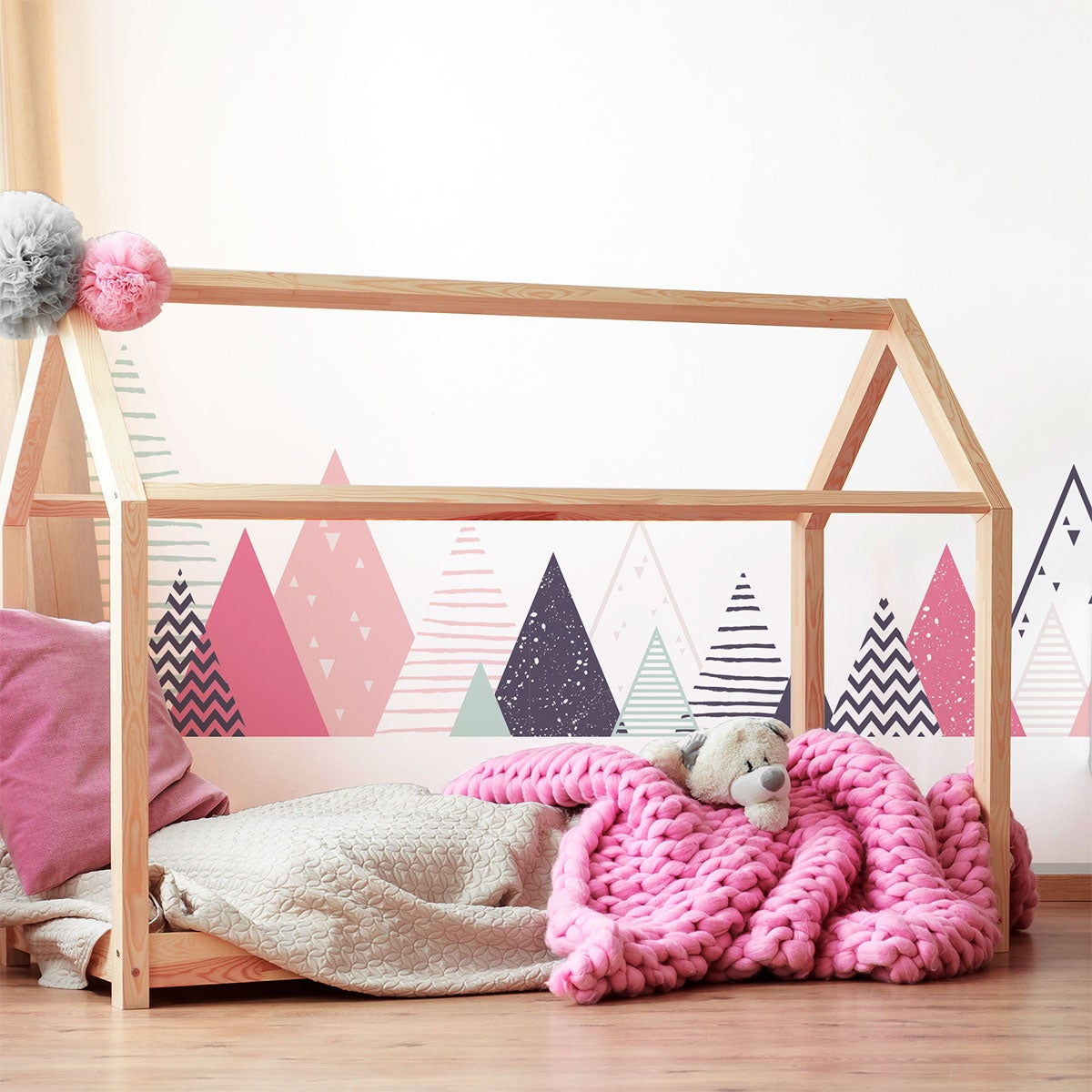 Adesivo Bambino Di Montagna Scandinavo Cilka - Sticker Adesivo - Adesivi Murali - 110x165cm - Foto 5