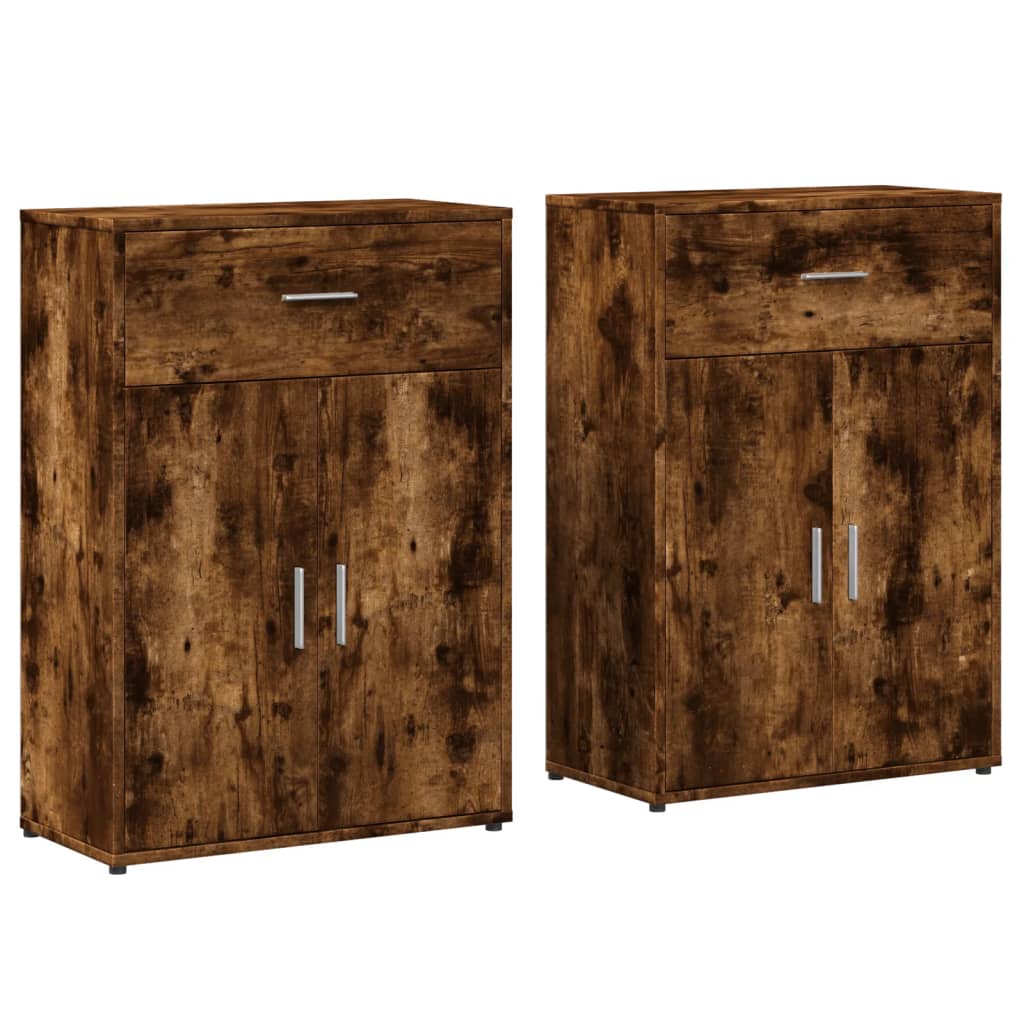 Maison Exclusive - Credenza Grigio Sonoma 34,5x34x180 cm in Legno Multistrato | Leroy Merlin