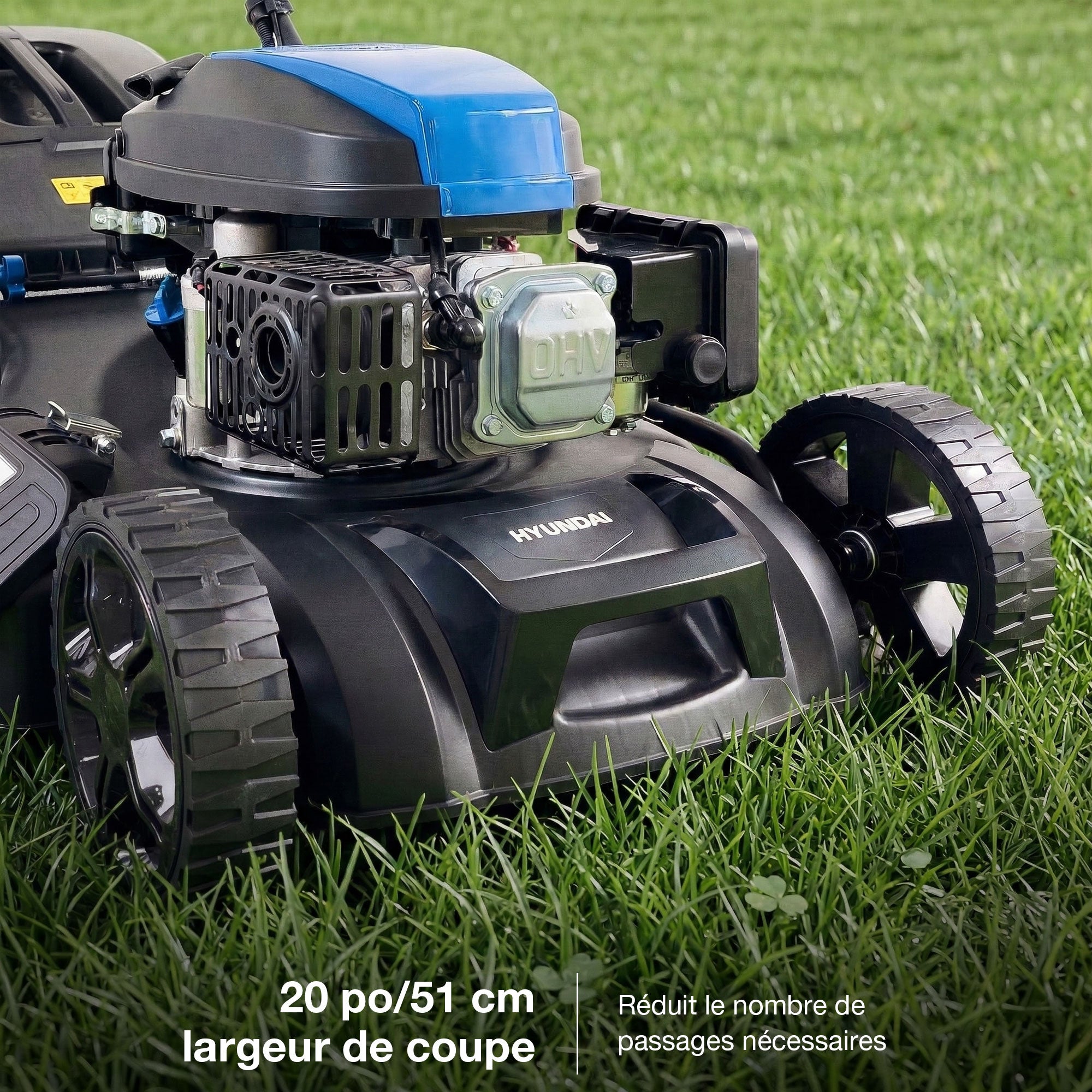 Hyundai Tondeuse à Gazon Thermique Autotractée 51 cm 196 cm3 Démarrage Élec HYM20200SPEX-EU - 3