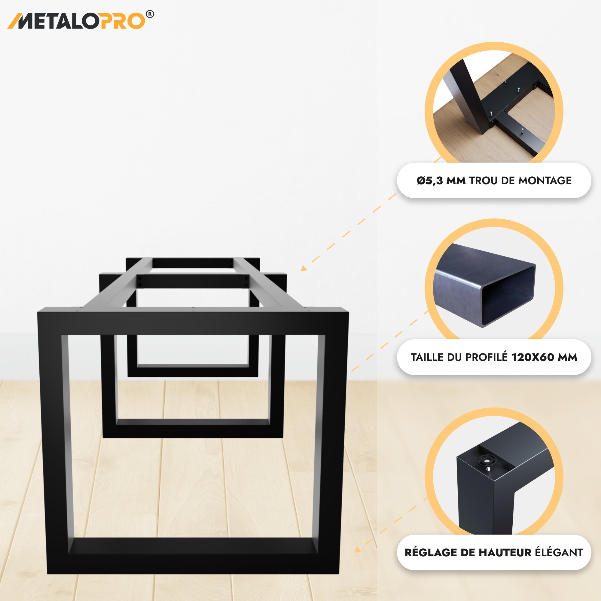 Tavolo Rodi Con Telaio In Metallo E Gambe In Tubolare ITALSEDIE - Foto 5