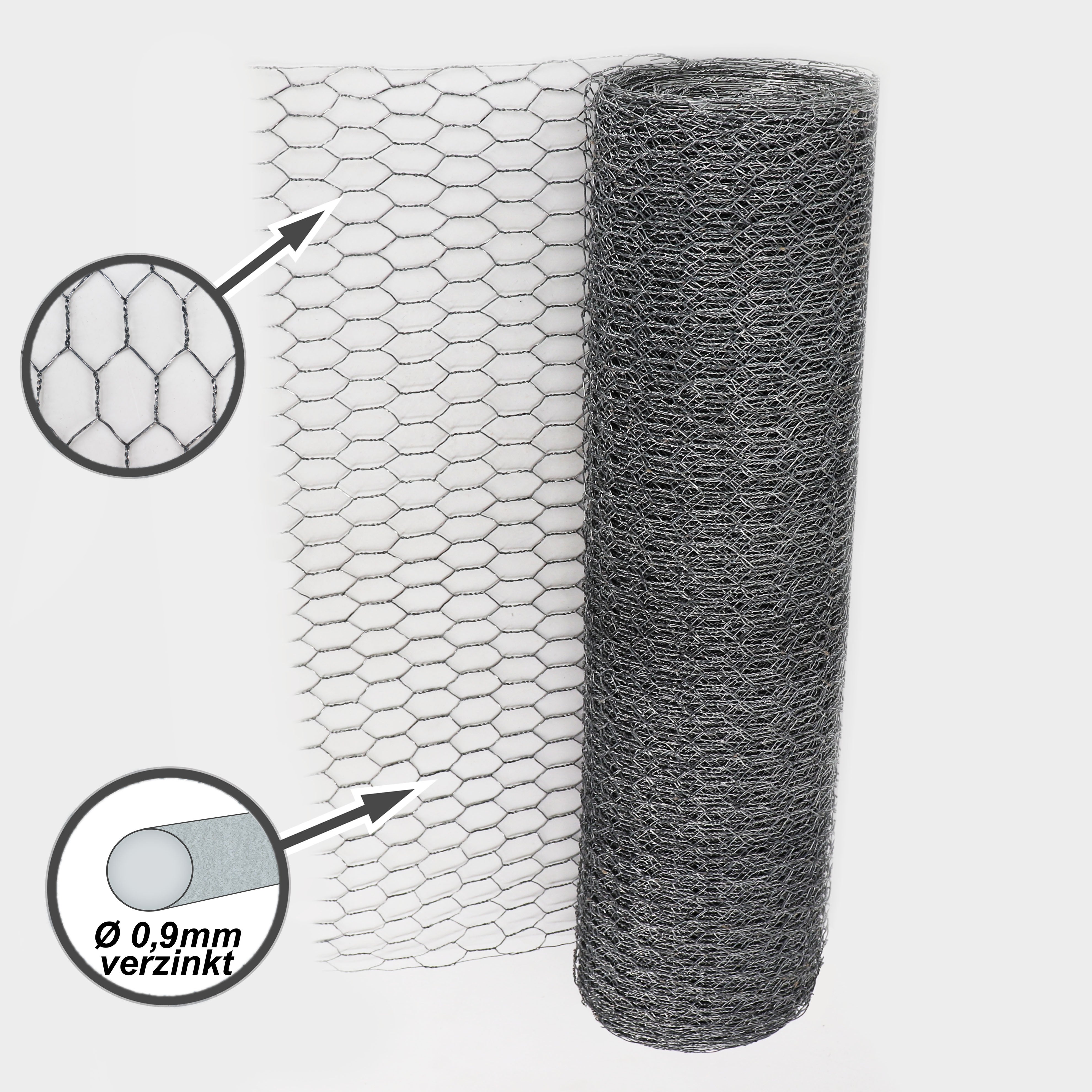 60m malha hexagonal cerca de frango fio de coelho fio de coelho fio de coelho 100cm 25mm - 3