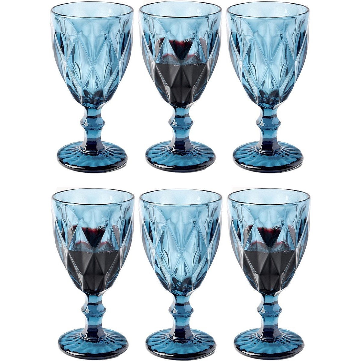 PLATINUX Set Di 6 Bicchieri Da Cocktail Colorati – Verde/Giallo Sfumato, 400 Ml, In Vetro – Ideali Per Mojito, Gin Tonic, Long Drink