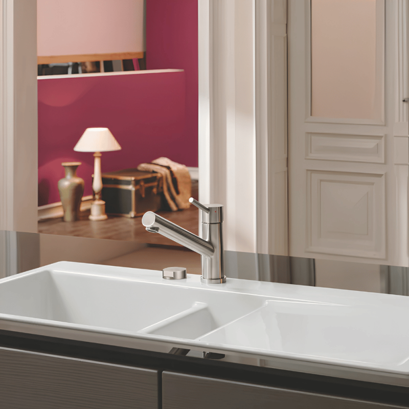 Evier 1 bac et demi VILLEROY ET BOCH Subway Pure 60 100 x 51 égouttoir à gauche céramique sans vidage blanc - 5