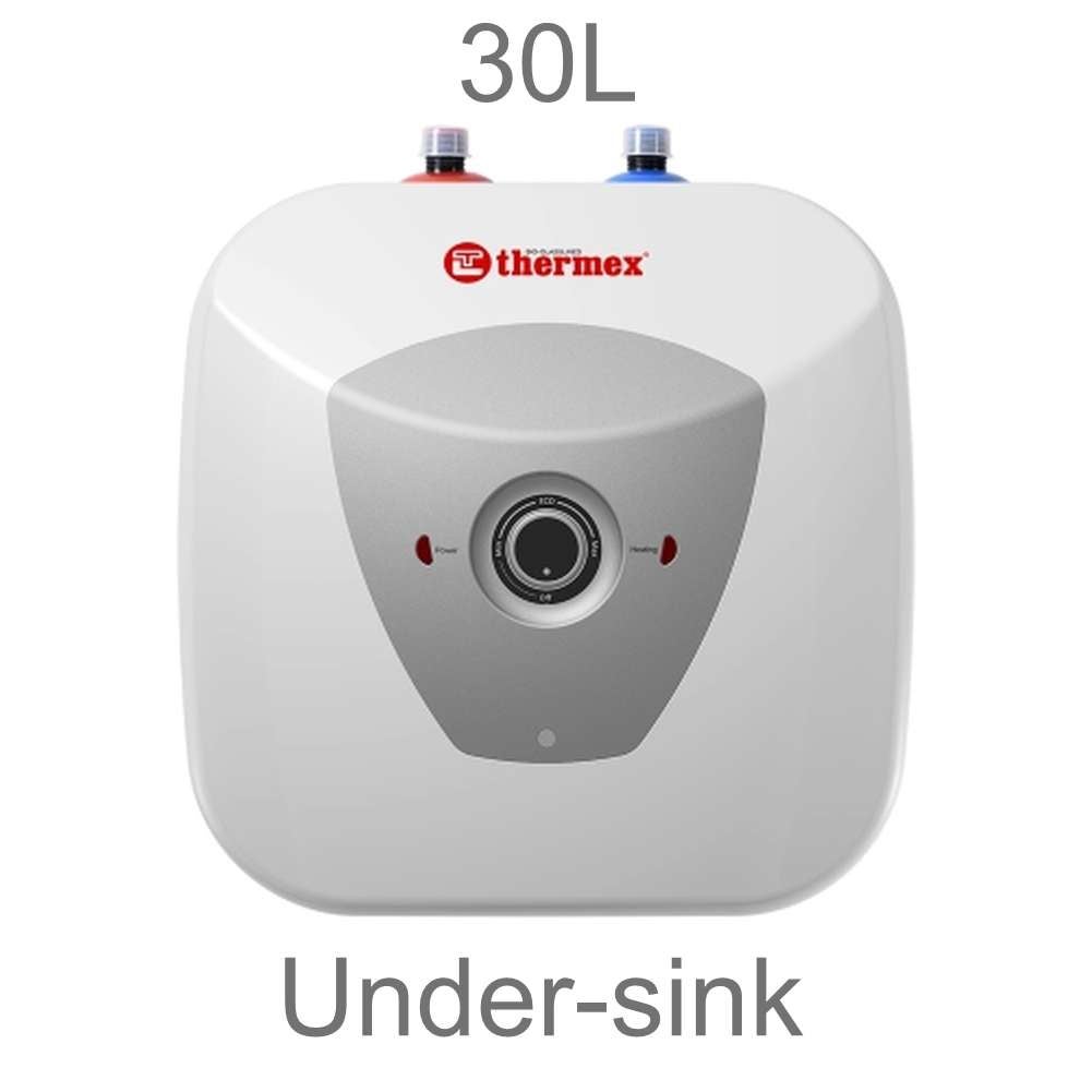 Elektryczny podgrzewacz wody THERMEX HIT PRO 30L, montaż pod zlewem (przyłącza u góry)