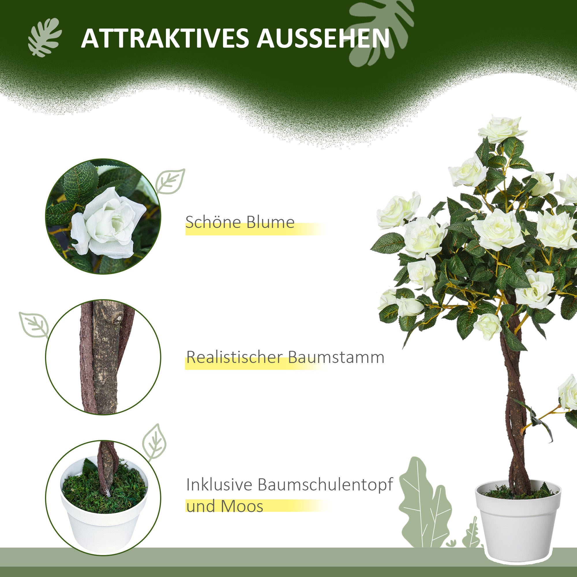 Arbre artificiel. Plante artificielle dans un pot en ciment. Plante artificielle - 6