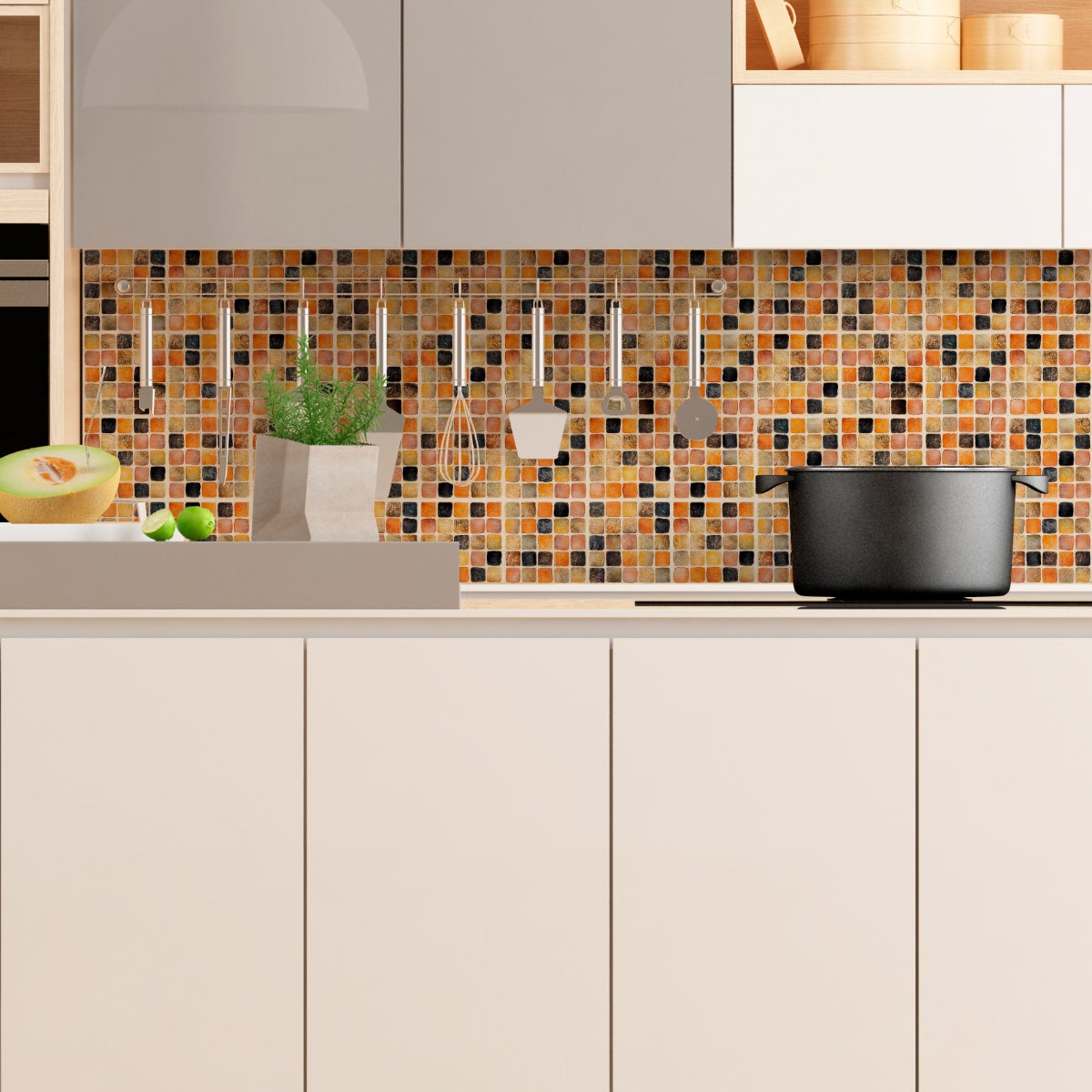 9 adesivo piastrelle azulejos ombra mosaici smerigliato - Sticker adesivo - adesivi murali - 9stickers30x30cm - 4