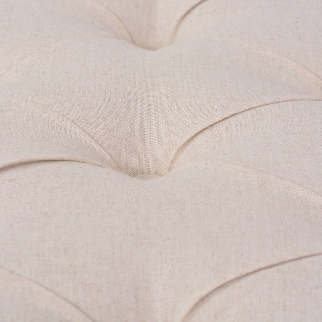 Panca in legno massello di lino 150 x 40 x 48 cm bianco crema 02_0010900 - 6