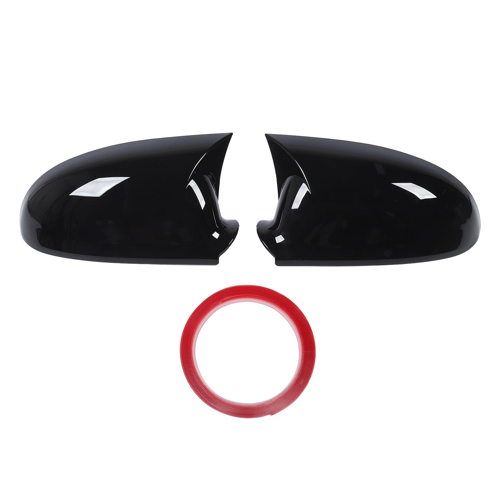1 paio di copri specchietto retrovisore 1K0857538, nero lucido, look sportivo, copri specchietto retrovisore laterale per MK5 dal 2003 al 2009 - 6