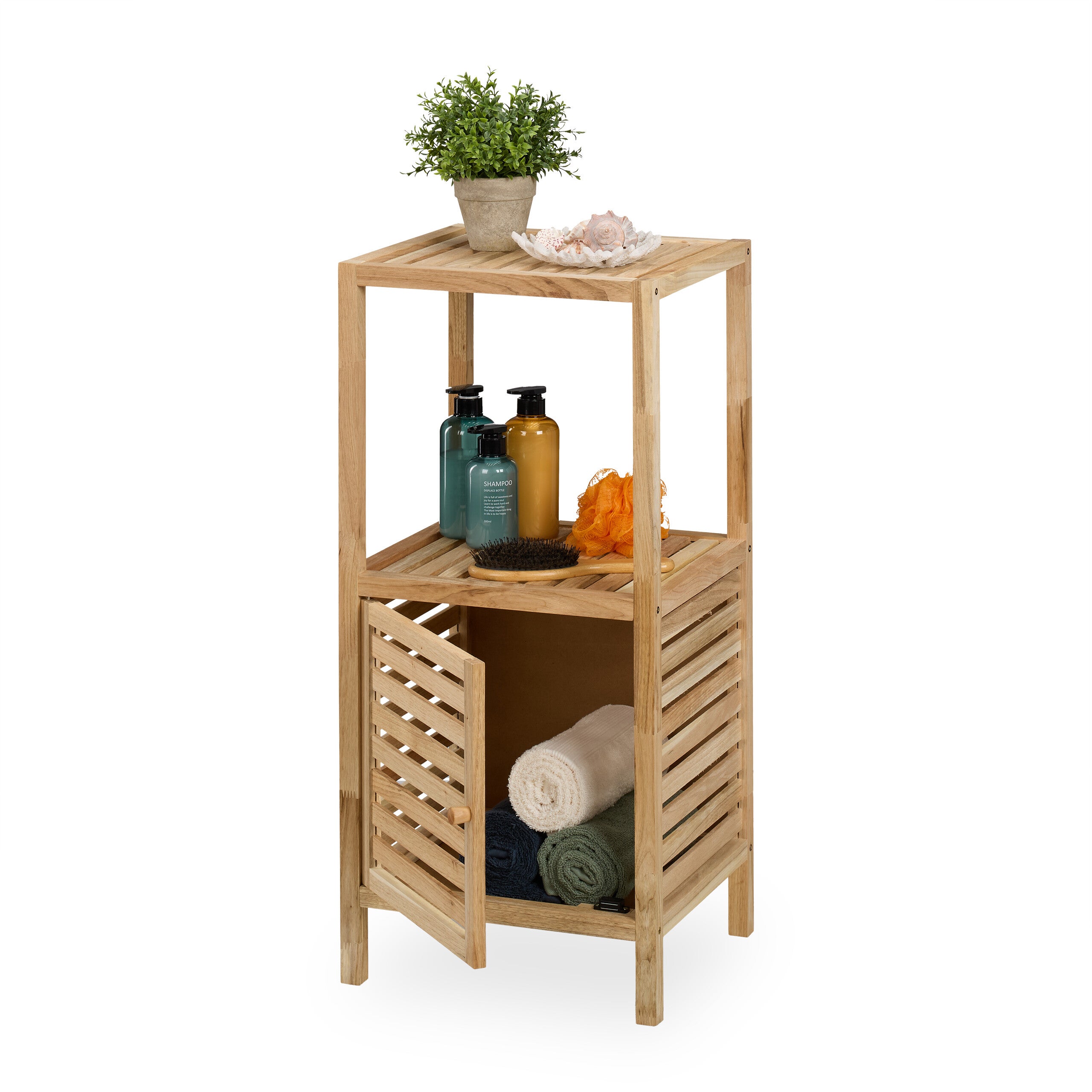 Mobiletto su Ruote, Scaffale Stretto in Metallo, 4 Ripiani, Carrellino Salvaspazio Cucina, 81x25x50 cm, nero, Relaxdays | Leroy Merlin