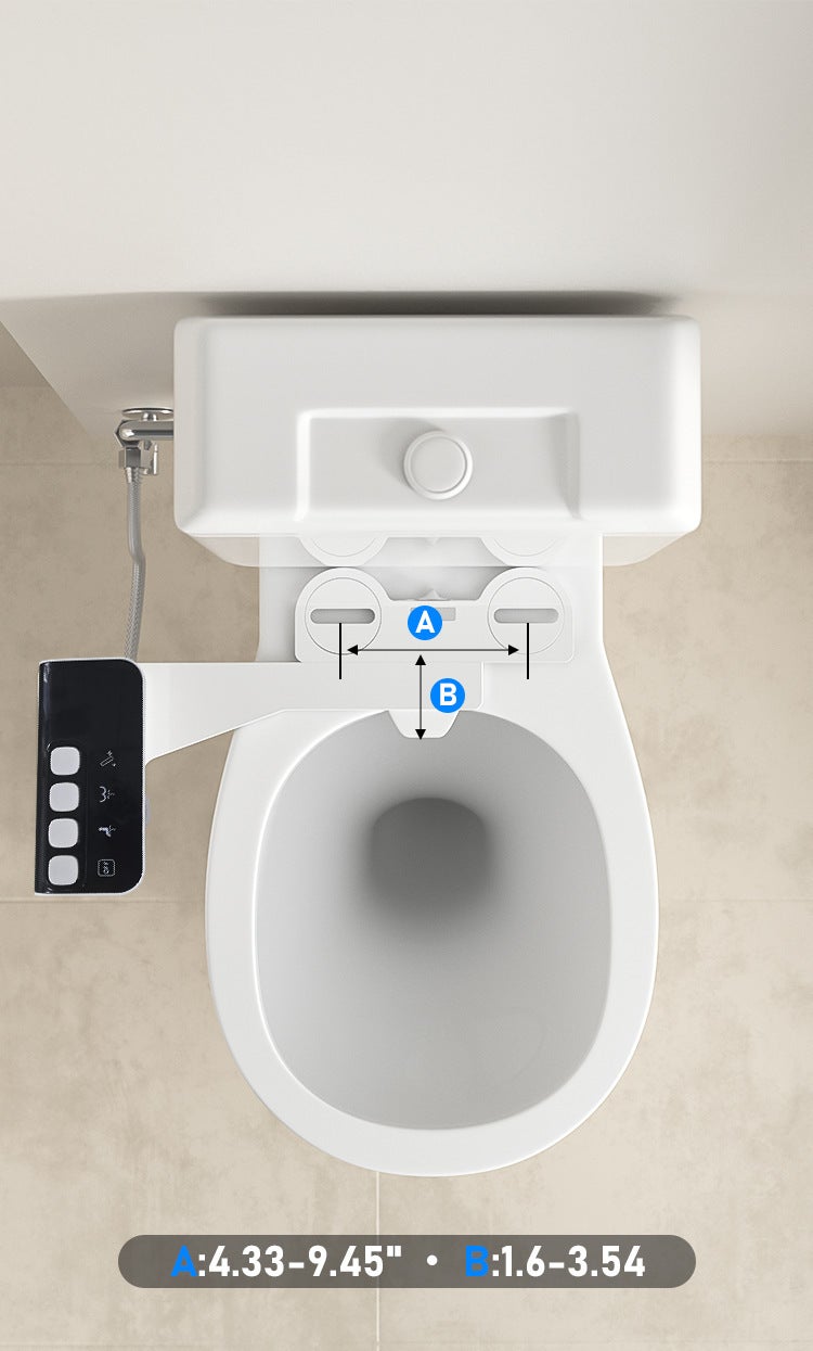 Bidet WC japonais non électrique, double buse, standard français, kit complet 3/8