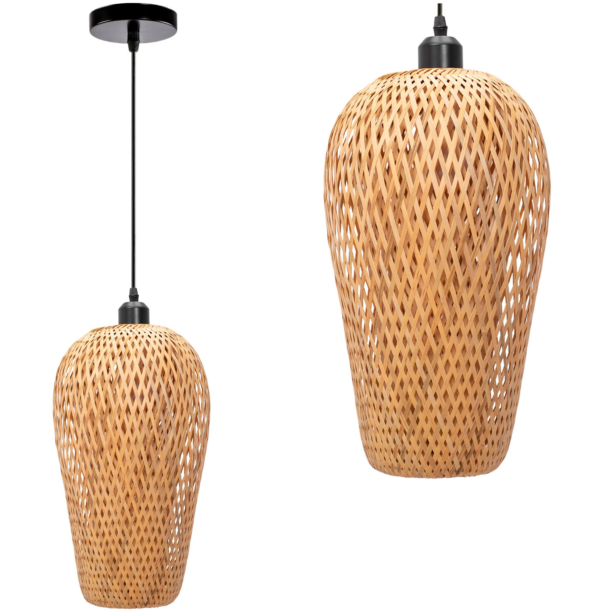 Lampa Sufitowa Wisząca Toolight App986-1Cp Boho Brązowa
