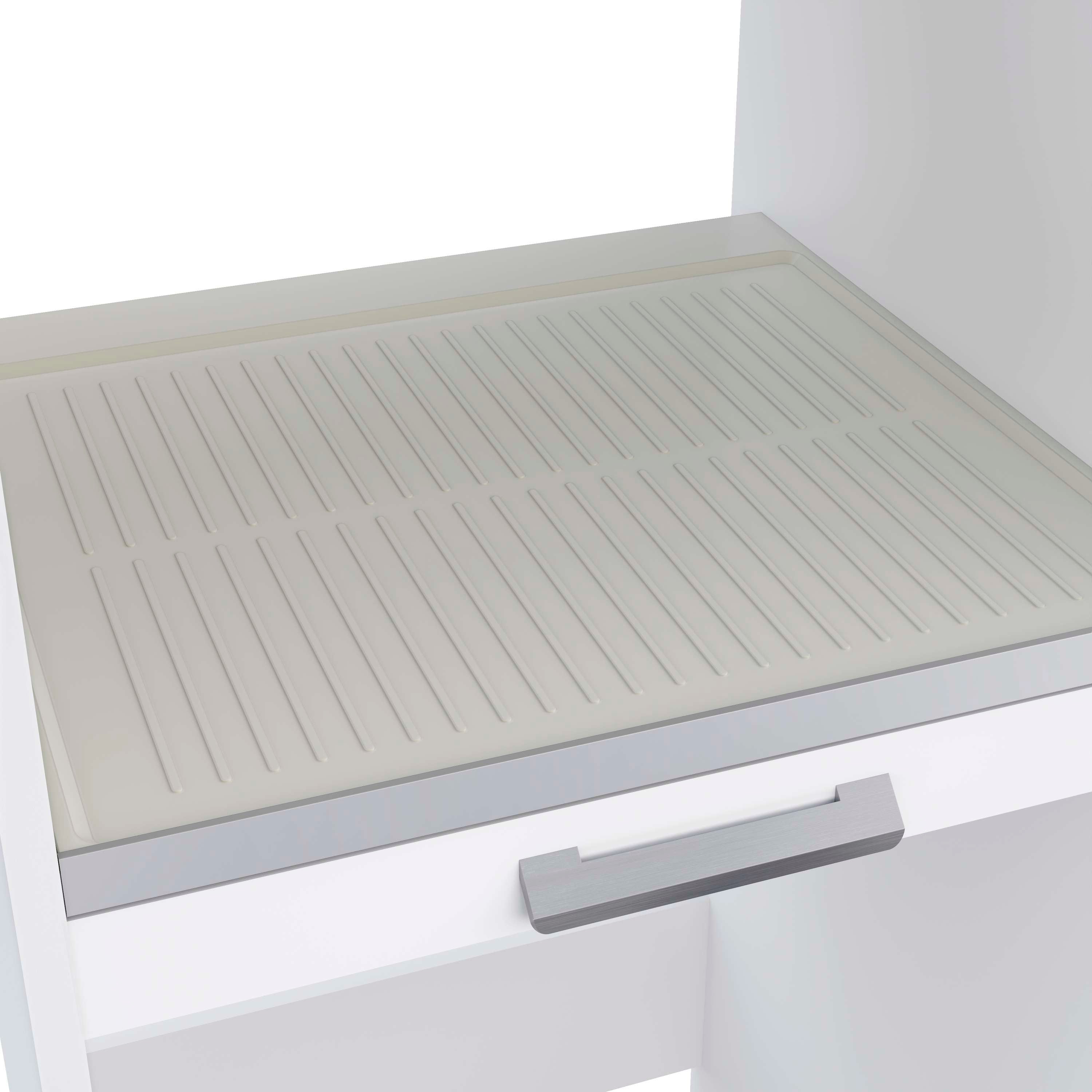 Mueble columna para lavadora y secadora apilables T-BATH 67,2x187,5cm blanco - 8