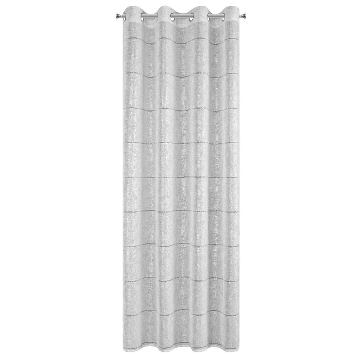 Firanka KATY Eurofirany etamina biała przelotki 140x250 cm 1 szt.