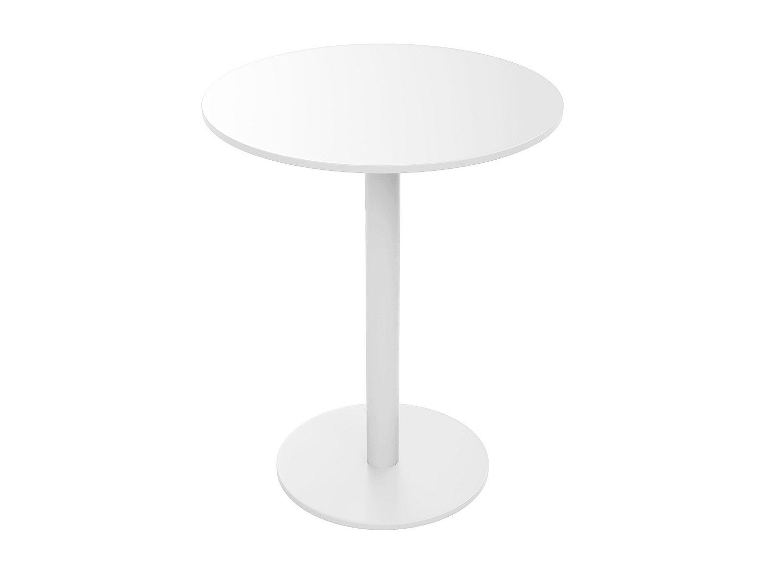 Okrągły metalowy stół ogrodowy o śr. 60 cm - Biały - NILY od MYLIA