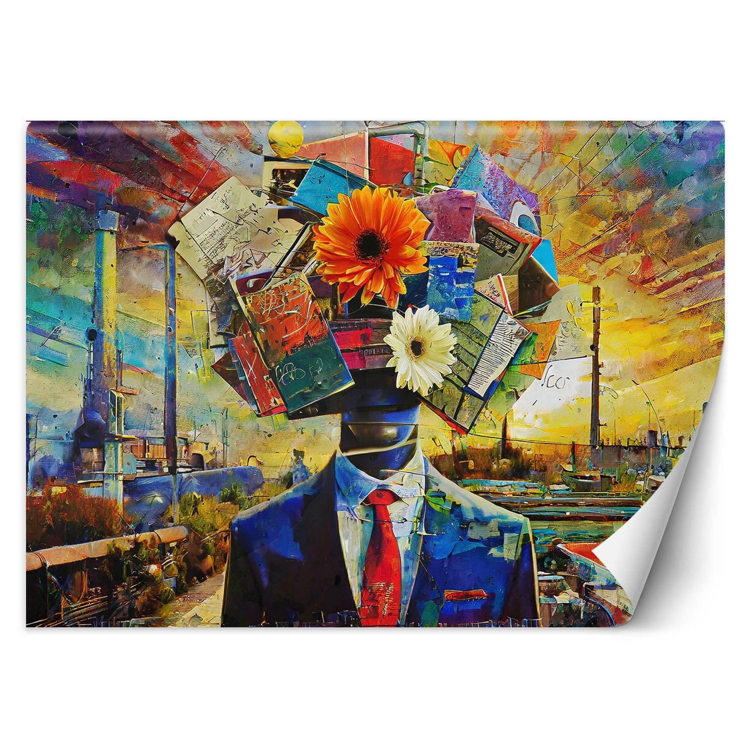 Fototapeta, Głowa pełna myśli 100x70