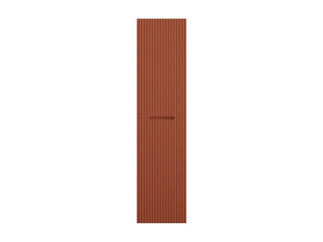 Colonne de salle de bain suspendue - 140 cm - strié terracotta - PAVANI
