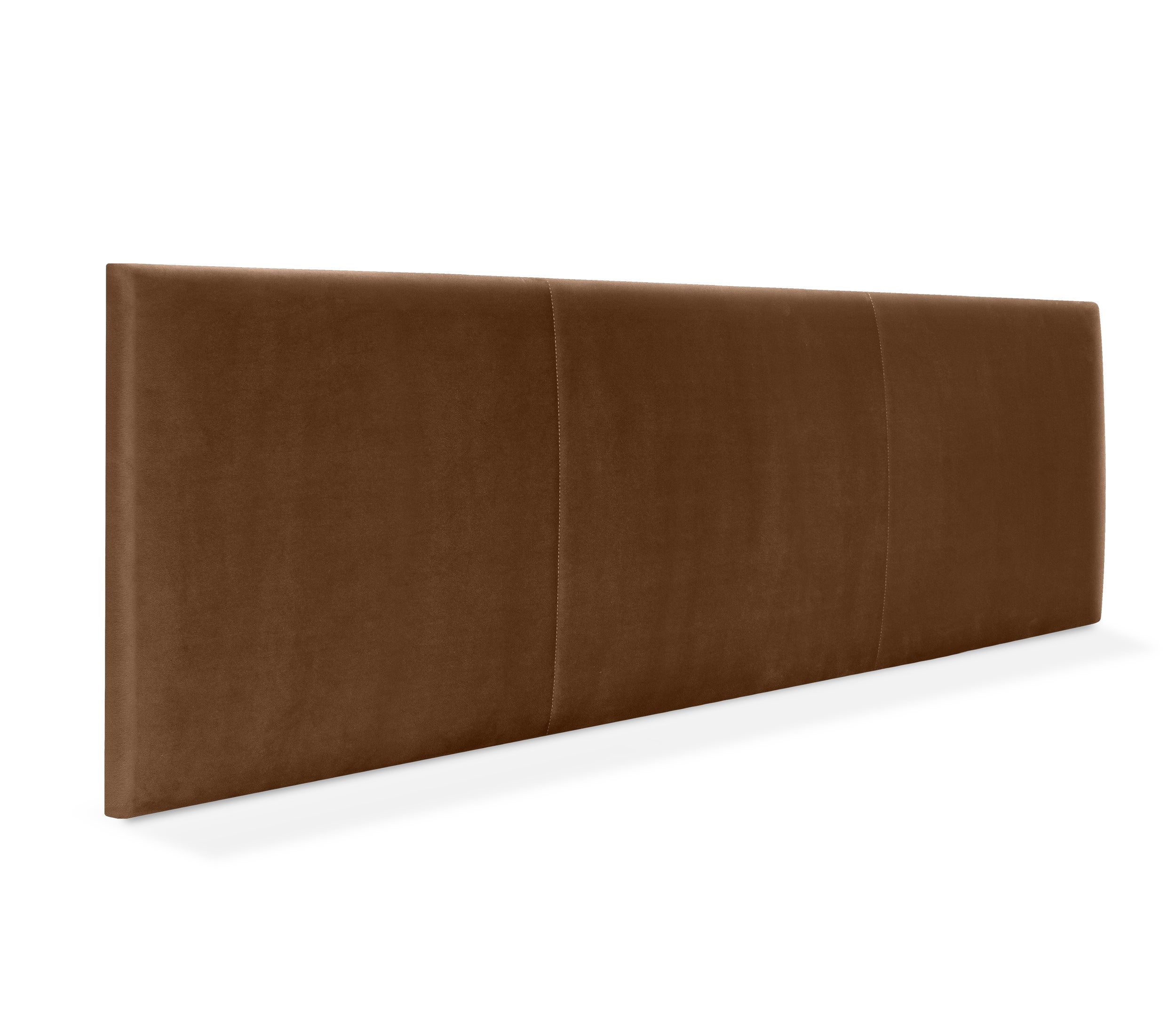 Dhome cabecero terciopelo alta gama modular liso moderno cabezal tapizado cama lujo dormitorio acolchado (terciopelo marrón, 145cm)