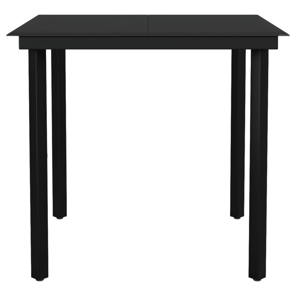 Maison Exclusive - Set Mobili da Pranzo per Giardino 5 pz Nero - 6
