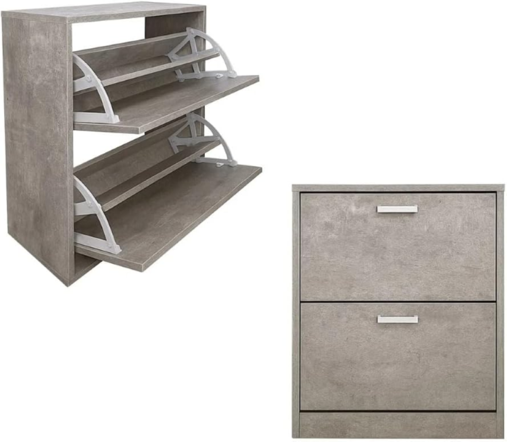 LaBlanc - Scarpiera piccola a 3 ripiani, mini ripiano per scarpe, robusto e stretto, organizer