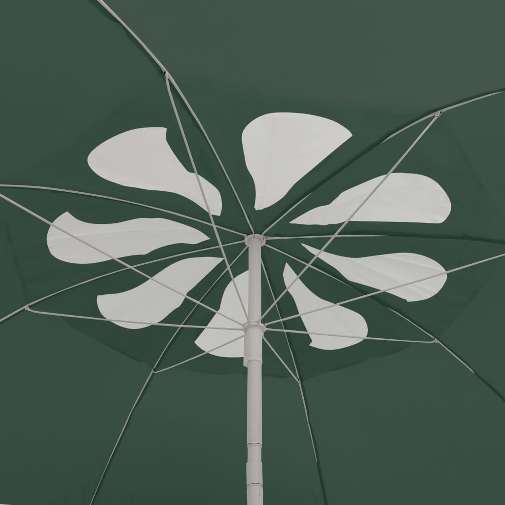Parasol de plage Vert 300cm 3 - 2
