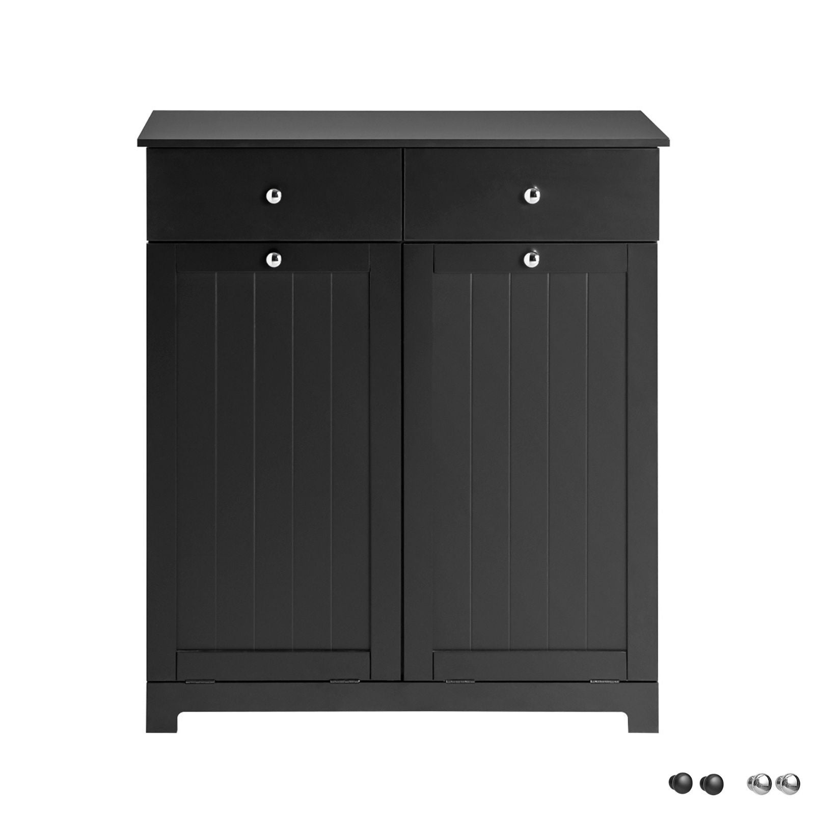 Armario para Ropa Sucia Mueble Multifuncional para Baño con 1 Cesto y 1 Cajón Gris 40 x 38 x 90 BZR73-DG SoBuy ES | Leroy Merlin