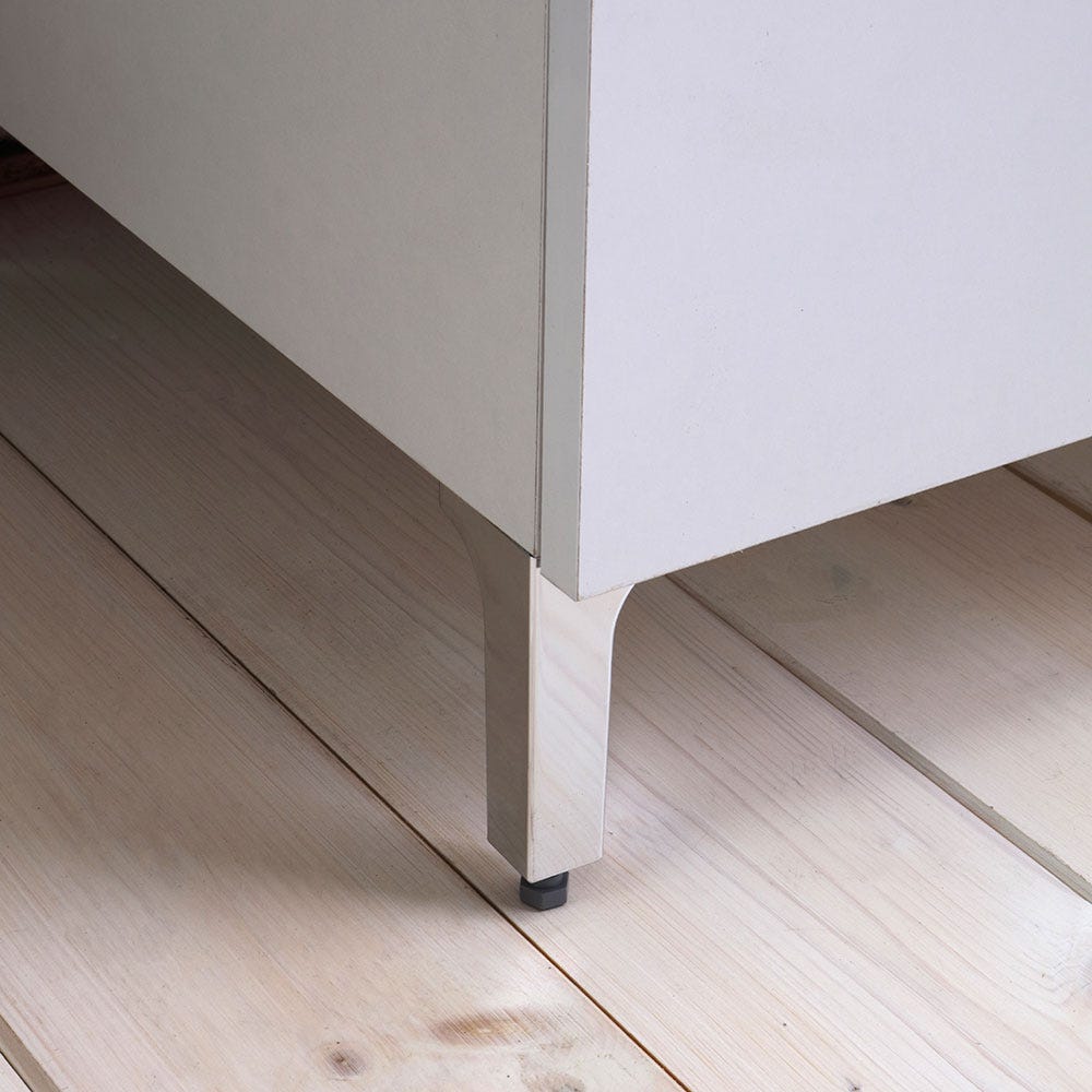 Lavadero con mueble 45x50 cm blanco brillante con tabla incluida - 8