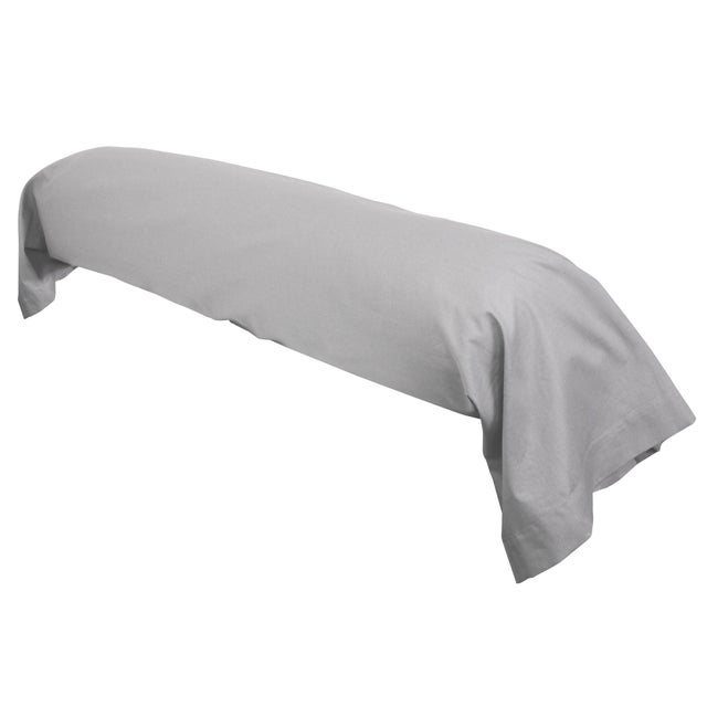 Taie de traversin uni 140x43 cm coton ALTO Alu