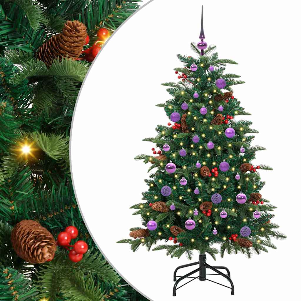 Sztuczna choinka Zielony 150 cm PVC, Metal i Plastik