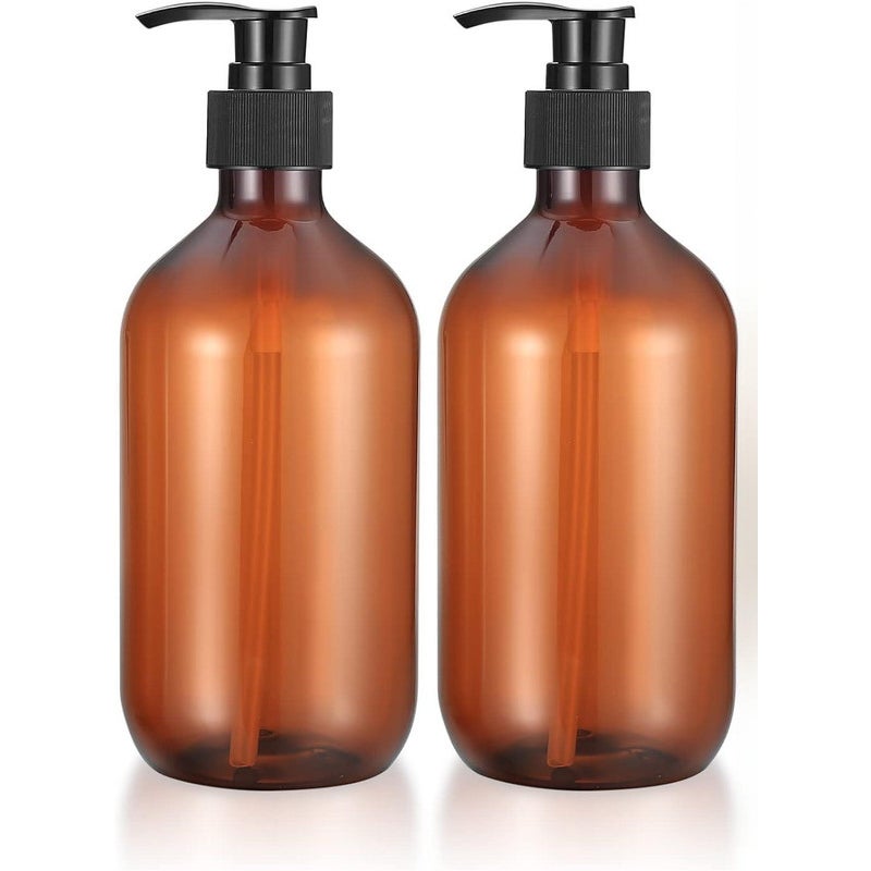 2 dozowniki do mydła po 500 ml, butelki wielokrotnego użytku z pompkami do szamponu, balsamu