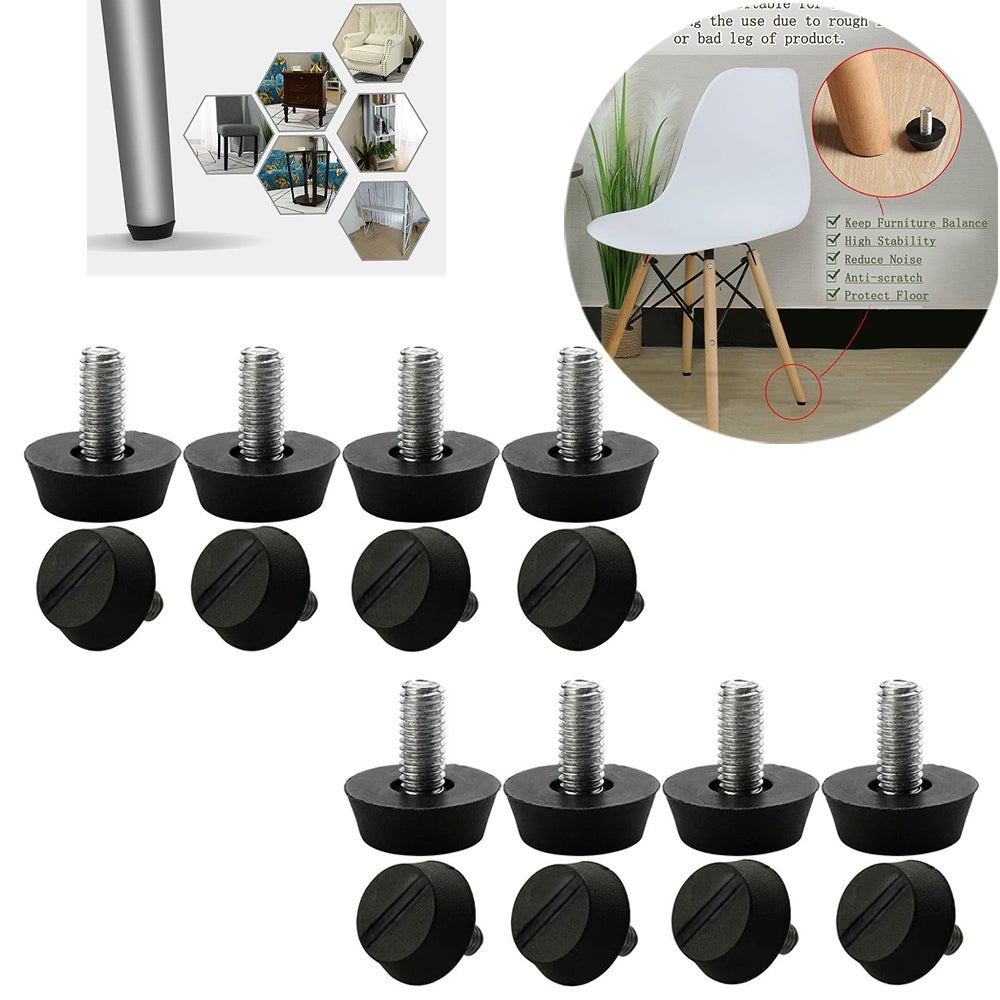 Ouligay Lot De 16 Pieds De Nivelleent Réglables En Hauteur - Filetage