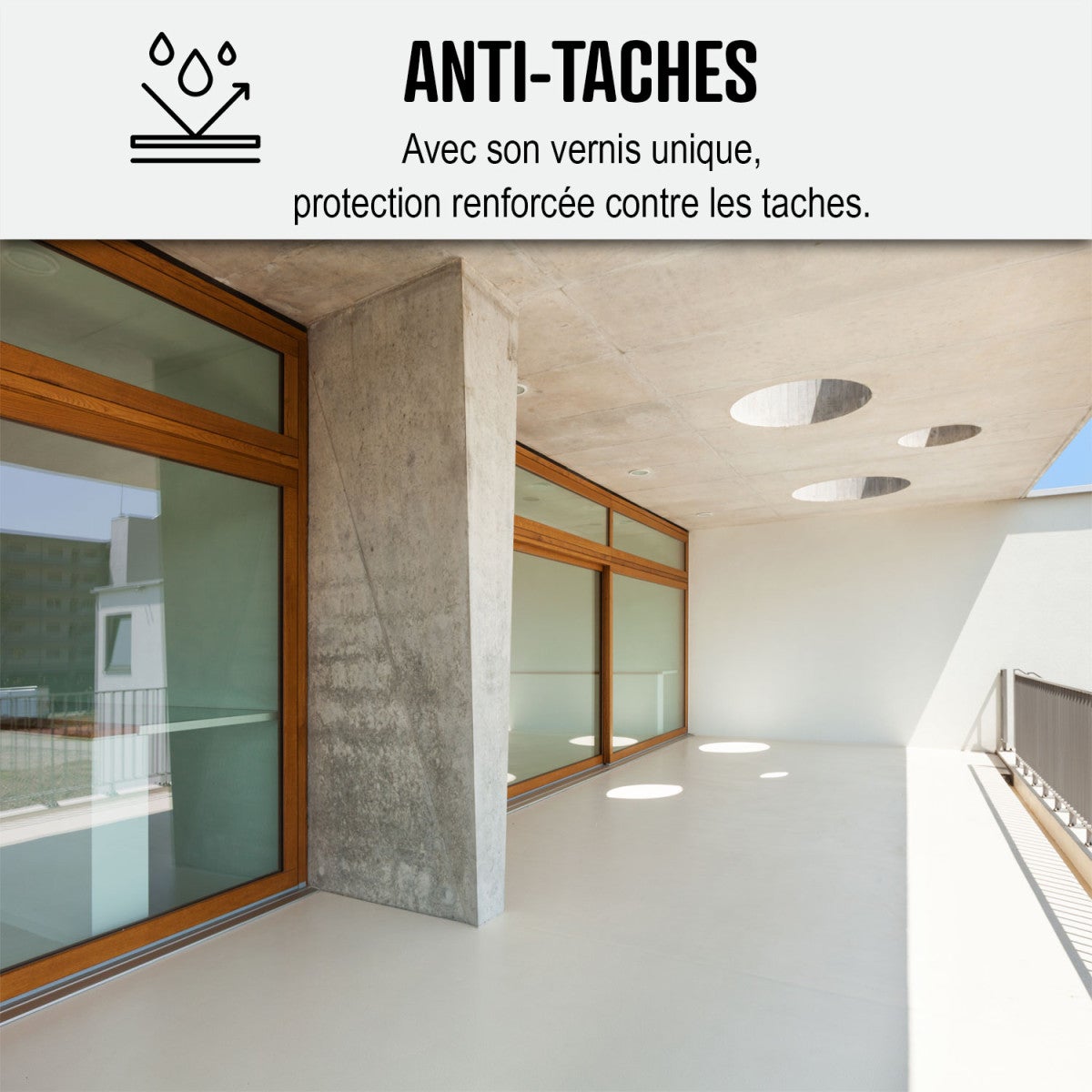 Béton Ciré Sol en Kit - Primaire et vernis de finition inclus - 10 m² (en 2 couches) Lin Beige - ARCANE INDUSTRIES - 6