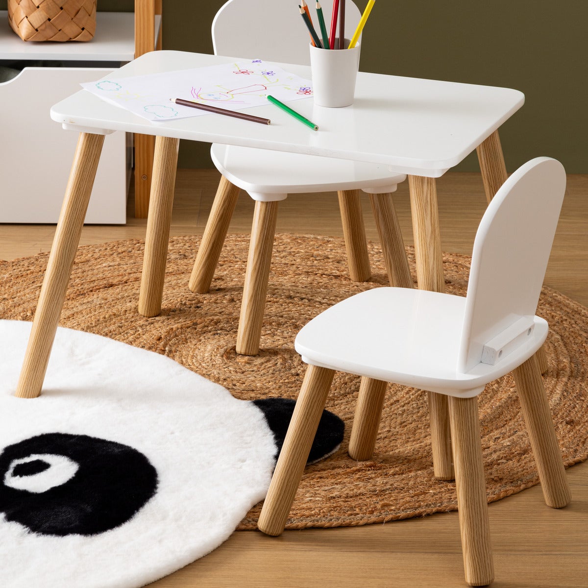 Ensemble table et 2 chaises enfant 