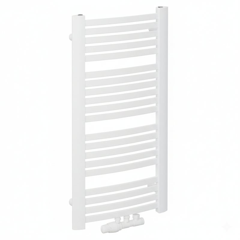 Grzejnik łazienkowy Wento 102,5x48 cm podłączenie ZDC biały 434W LUXRAD