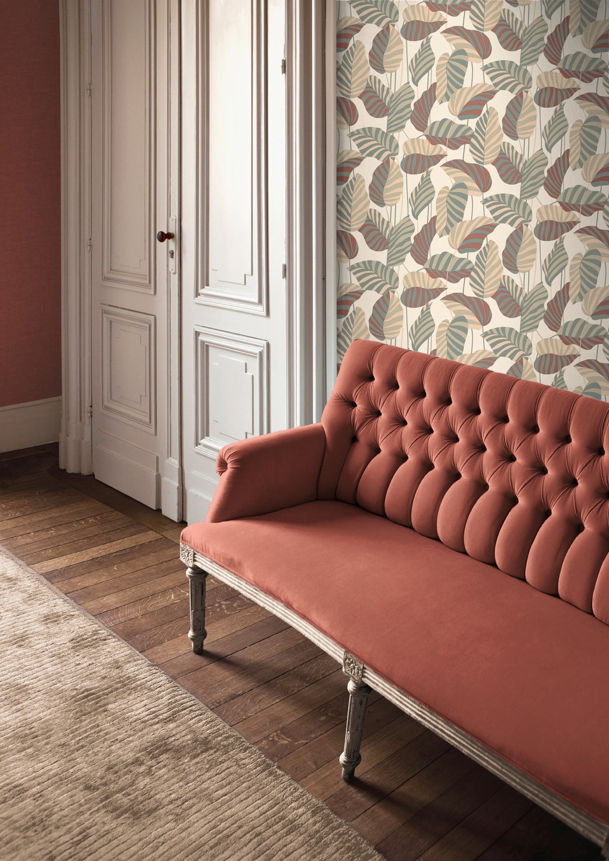 A.S. Création, carta da parati in tessuto non tessuto, carta da parati floreale, vegetale, rotolo 10,05 m x 0,53 m, AS390941, Bianco, Verde - 2