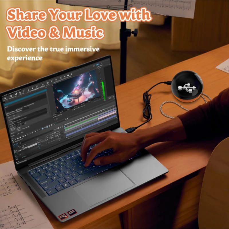 Boule de Cristal 3D Numérique : Écran 2,7 Pouces, Album Photo, Affichage Vidéo DIY, Cadeau Personnalisable (Noir) - 3