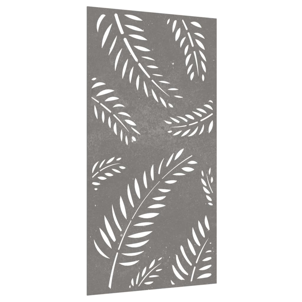Maison Exclusive - Décoration murale jardin 105x55 cm acier corten design feuille - 3