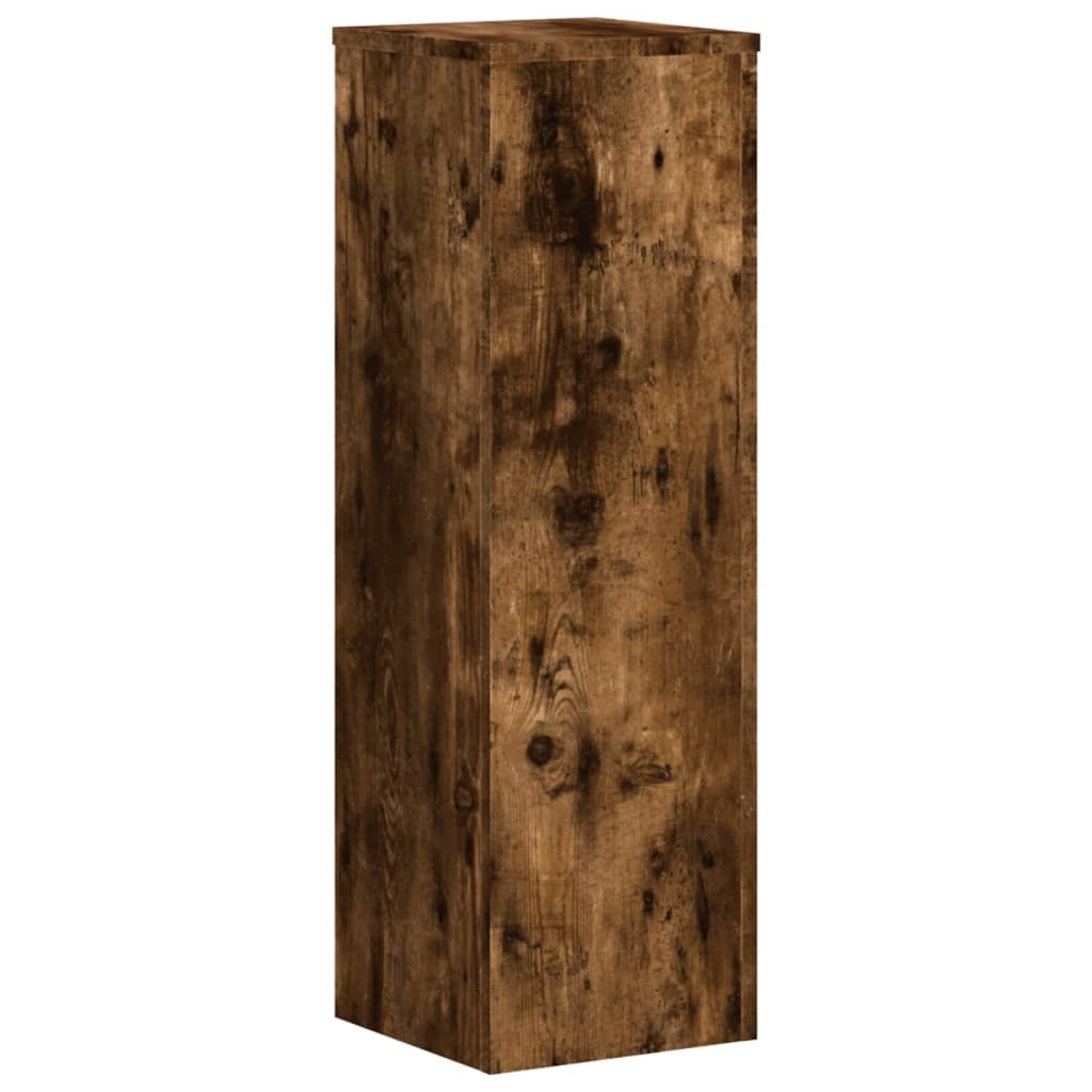 Supports pour plantes 2 pièces chêne fumé panneau de bois - 3