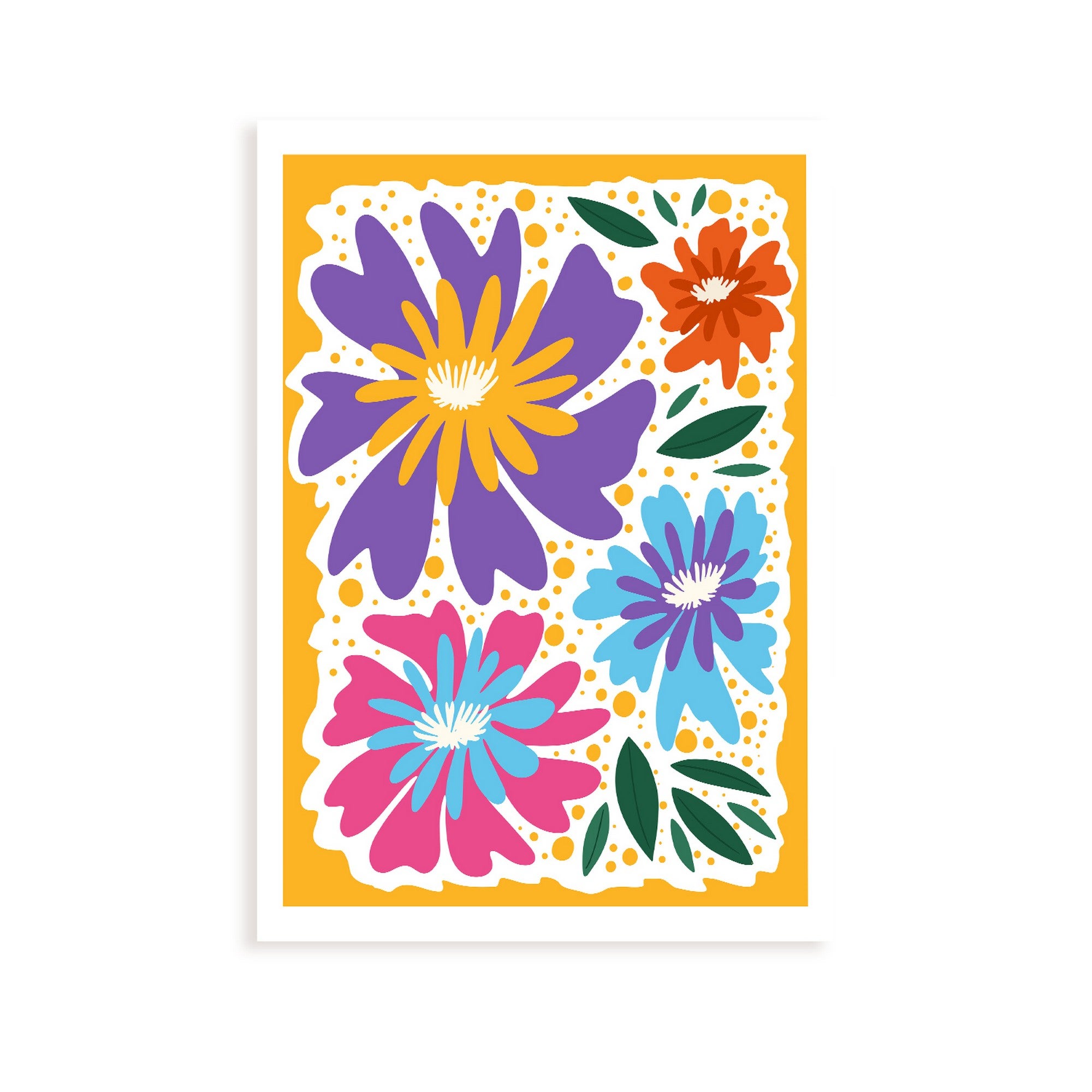 Youihom 2 quadri fiori camera da letto 40 x 50 cm poster decorazione salotto lamine decorative da parete per camera da letto nordico senza cornice (40 x 50 cm