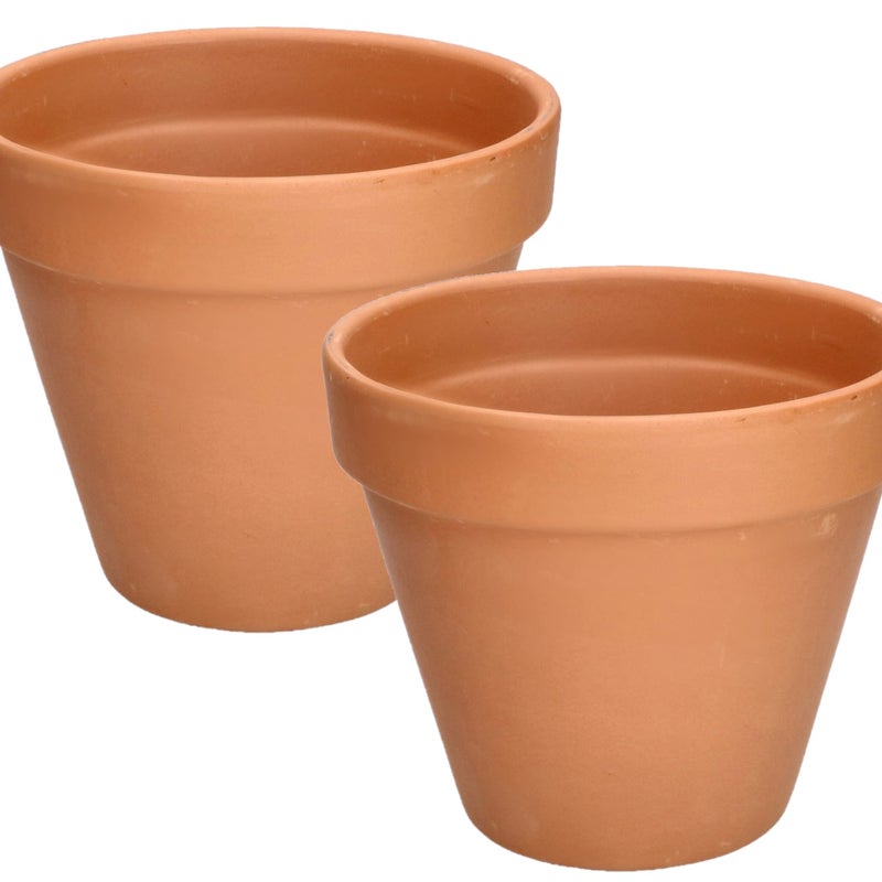 2 szt doniczka gliniana fi 19 donica ceramiczna terakota na kwiaty rośliny - KOTARBAU