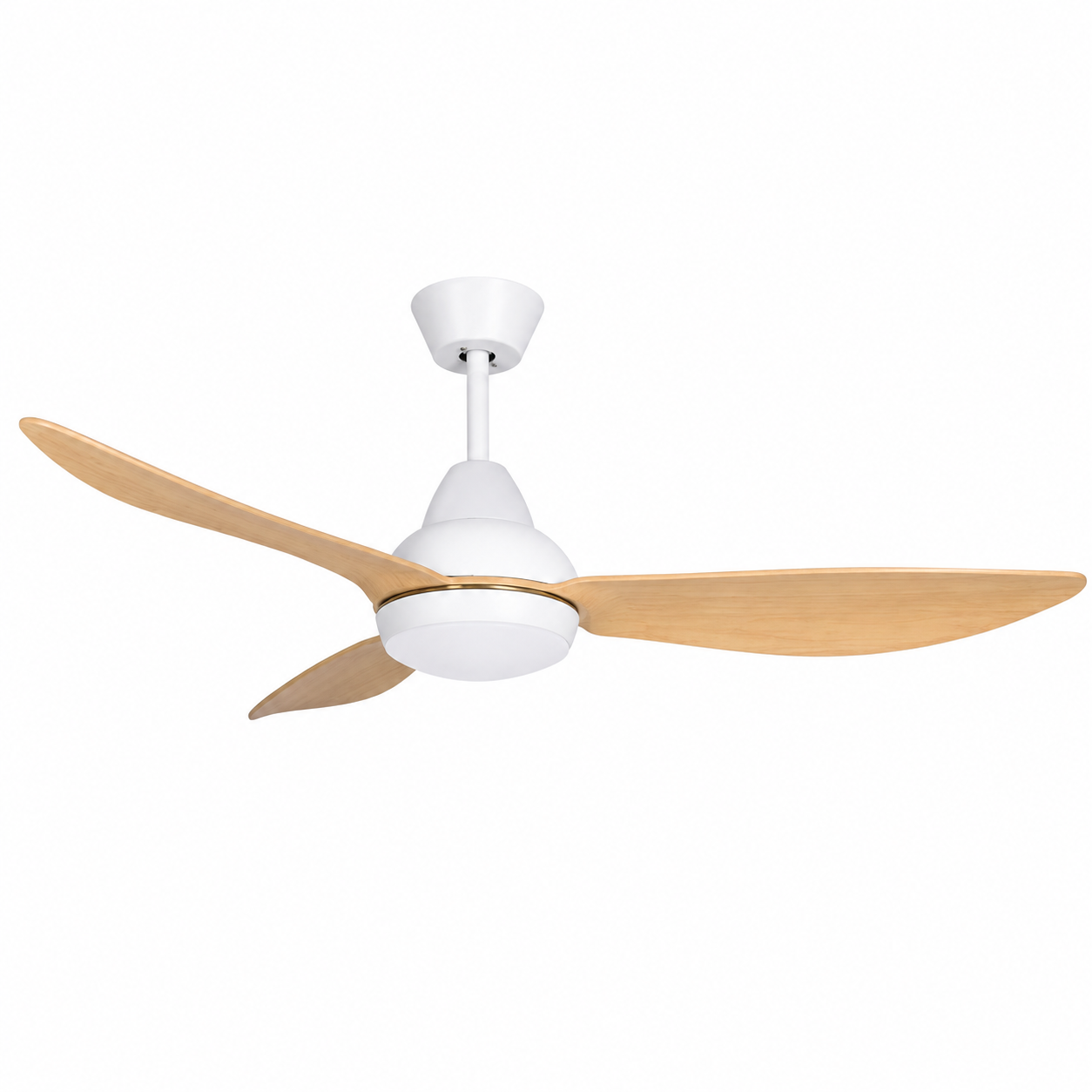 Ventilator de tavan cu LED HAEGER NATURE LIGHT, diametru 117 cm, telecomanda, 6 viteze, timer, 68 W, silentios, reversibil, Lemn natur