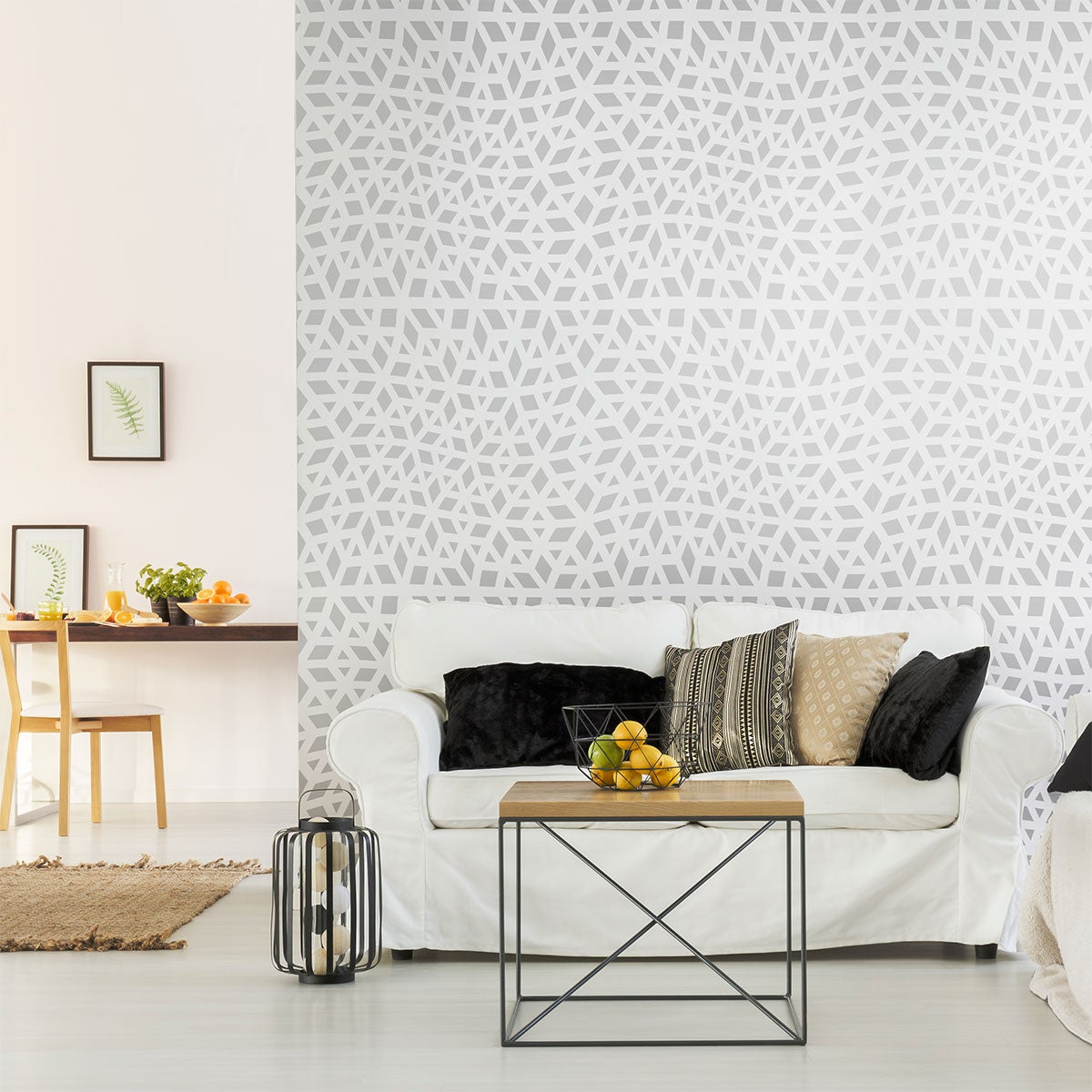 Adesivo carta da parati scandinava bjorn - Sticker adesivo - adesivi murali - 60x60cm - 5