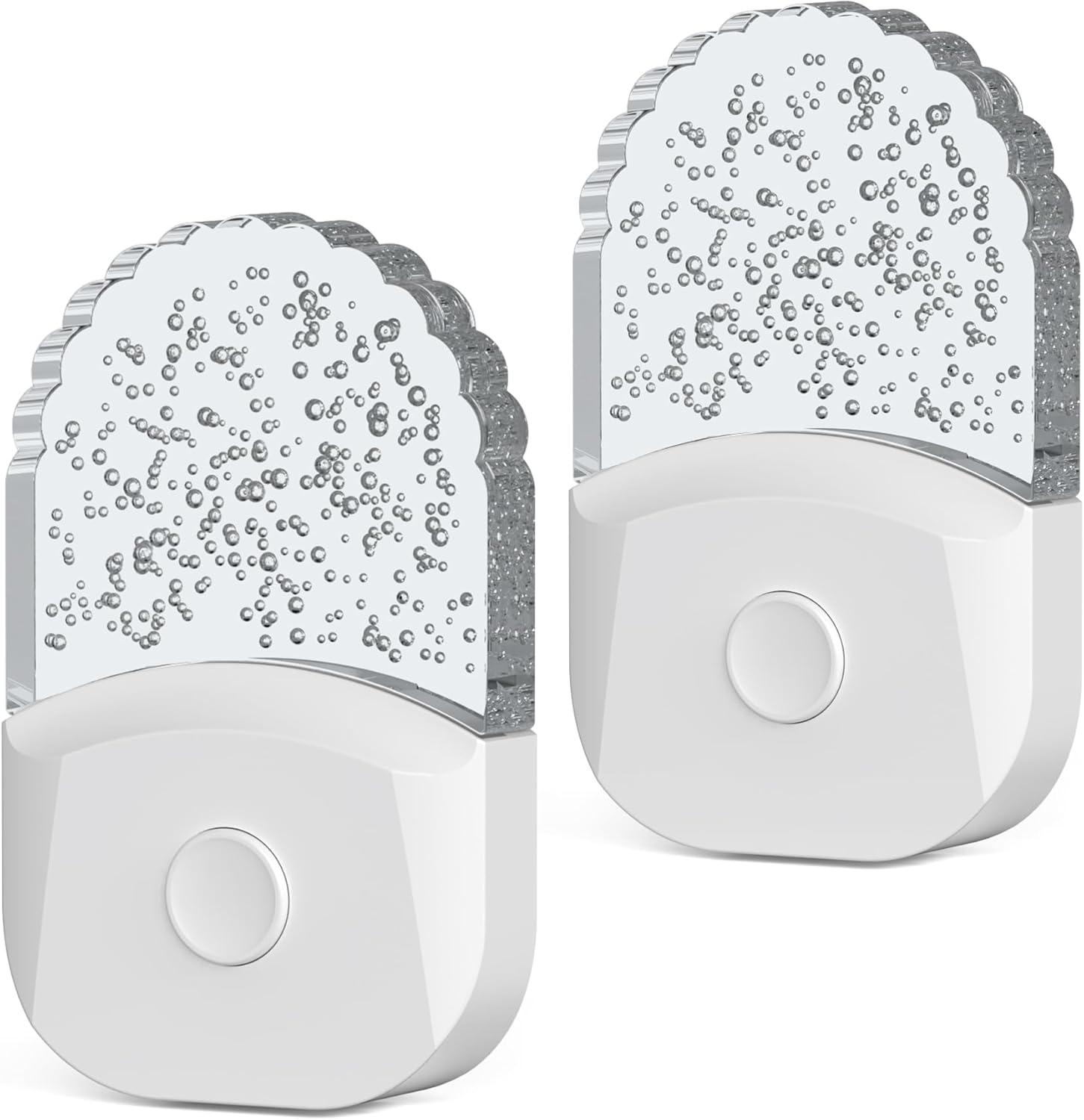 Lampă de noapte de perete cu senzor de la amurg la zori, 0,5 W alb cald + RGB, 3 moduri, pachet de 2 pentru dormitor, baie, garaj 2buc
