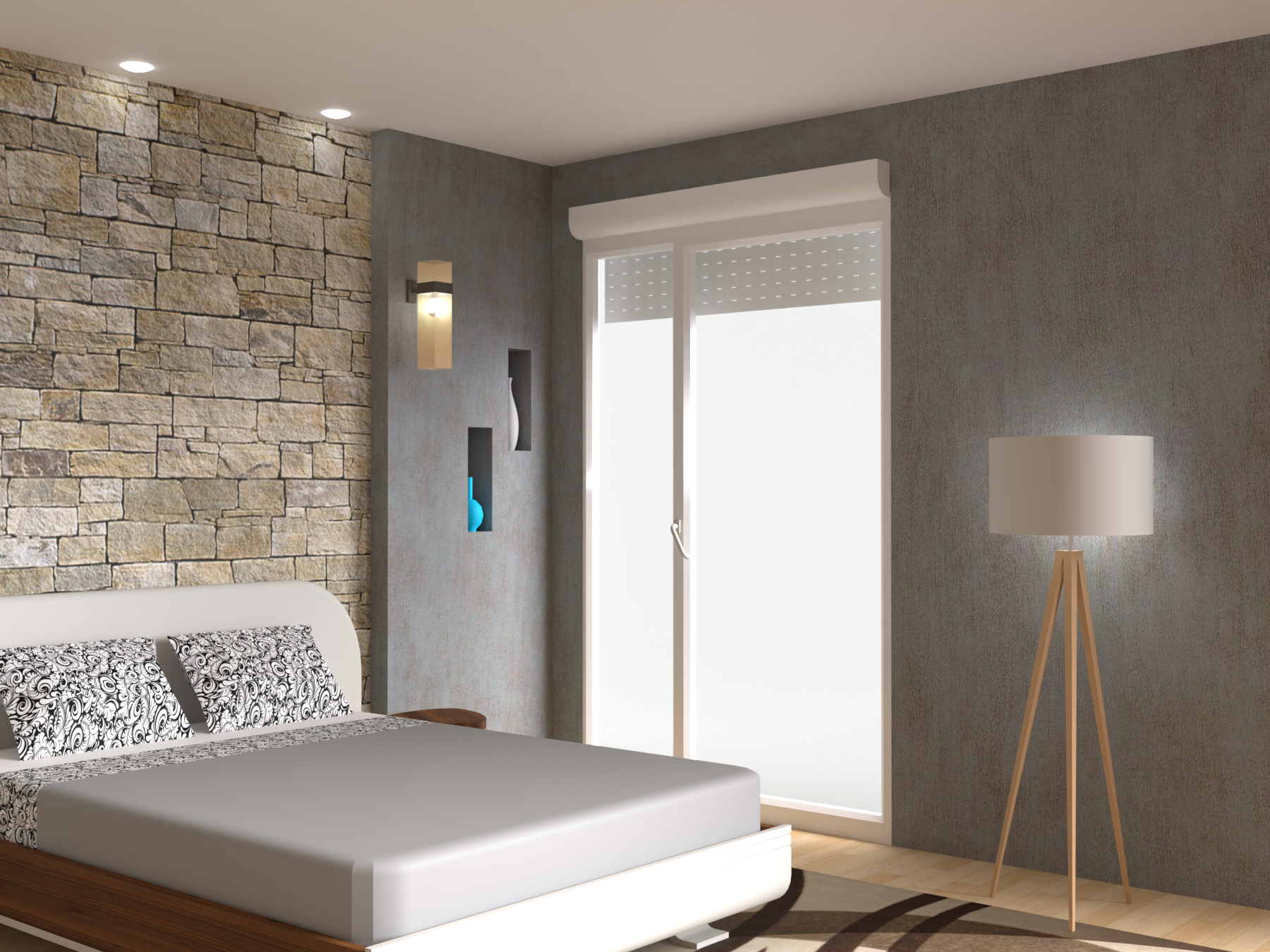 Cache coffre volet roulant 400 cm ATOLE - Blanc RAL9010 - 4