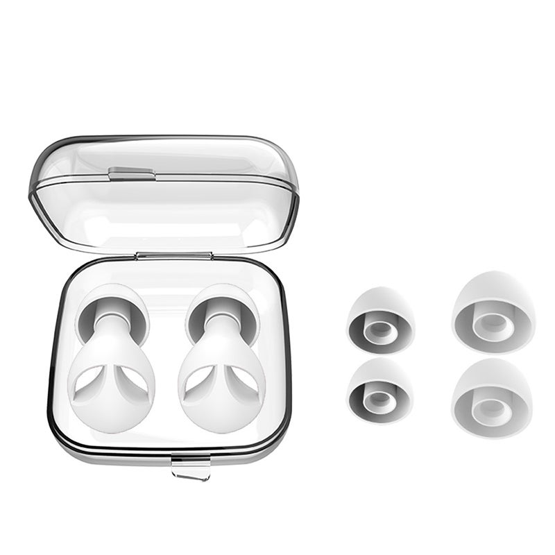 Bouchons D'Oreilles Silicone KBNIAN - 3 Paires Réutilisables Avec Cordon - Pour Dormir, Concert, Moto