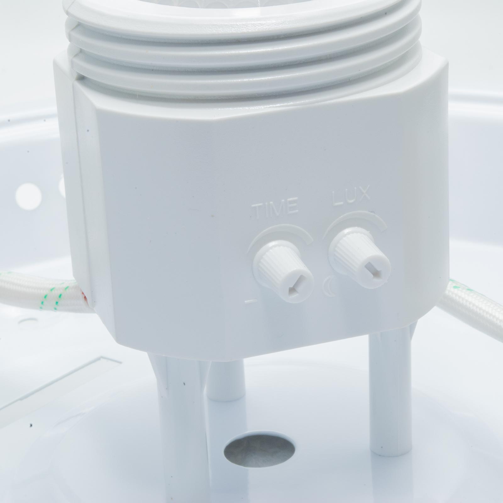 LEO Plafonnier LED double connexion E27 lumière automatique détecteur de mouvement crépuscule PIR 230V - 5