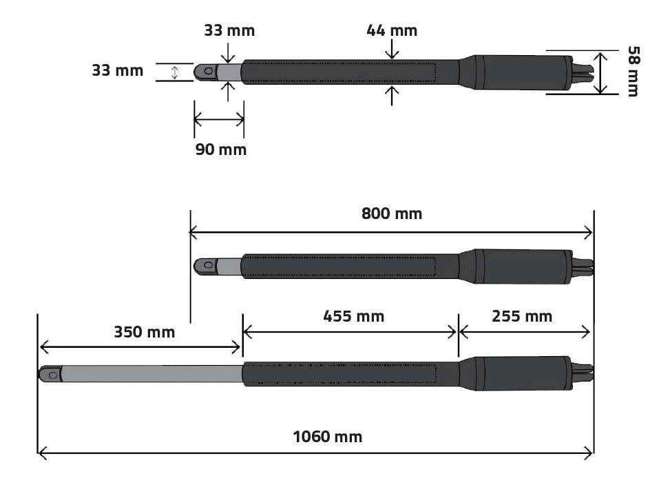 Portail battant motorisé 4m EIGER H.180cm + Motorisation RANGER B150 - 3