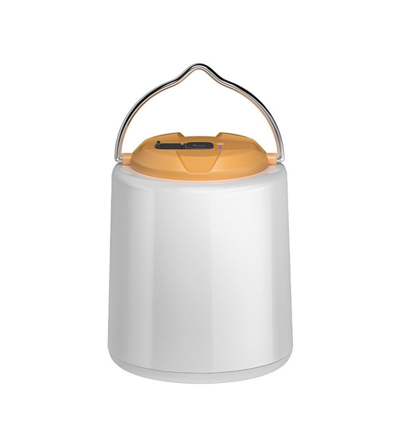 Latarka kempingowa, miniaturowa lampa kempingowa, ciepłe światło, ładowalna i przenośna, regulowana jasność, 3 tryby, do namiotu, dla dorosłych i dzi