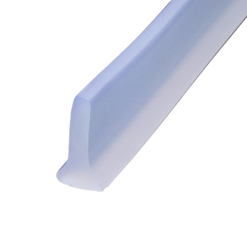 Uszczelka w kształcie litery T do łazienki, listwa uszczelniająca do progu, 1.6x30mm, 1 metr, półprzezroczysta