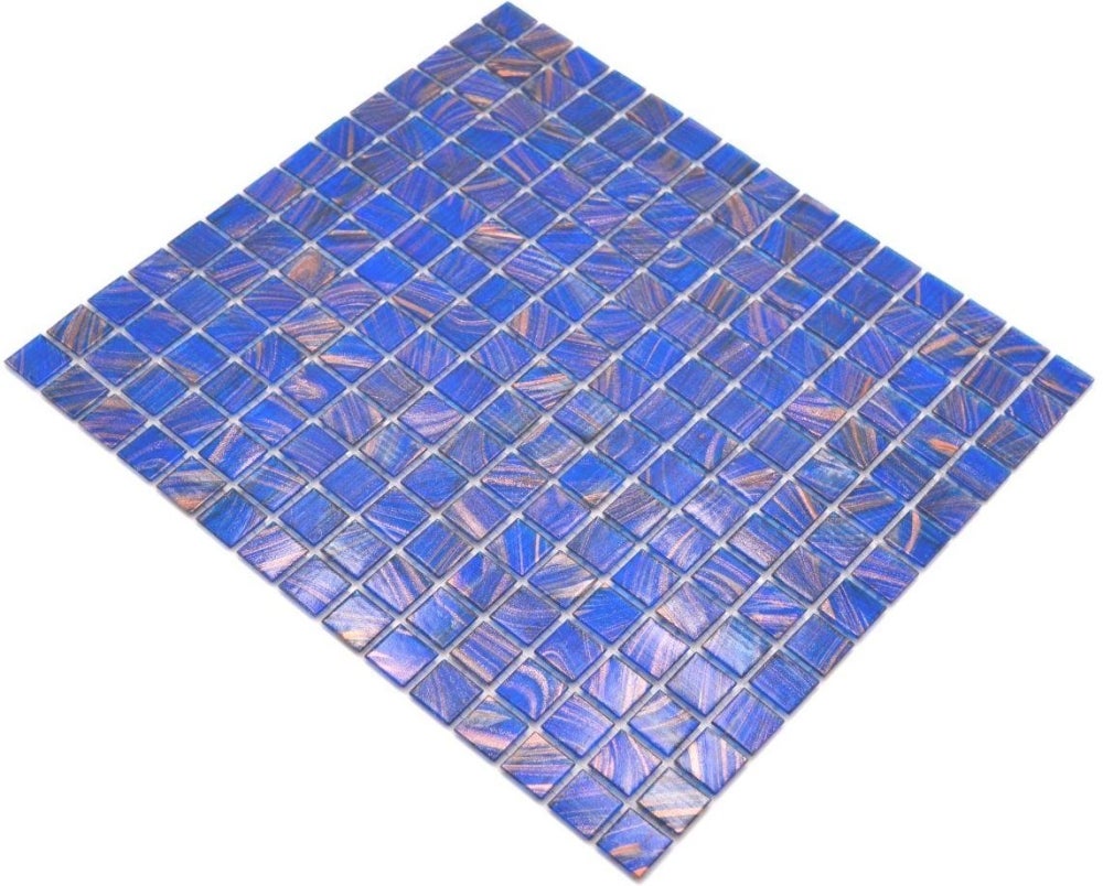 Feuille De Mosaïque En Verre Bleu Clair Irisée – Pour Cuisine, Salle De Bain Ou Crédence – URBN.tiles