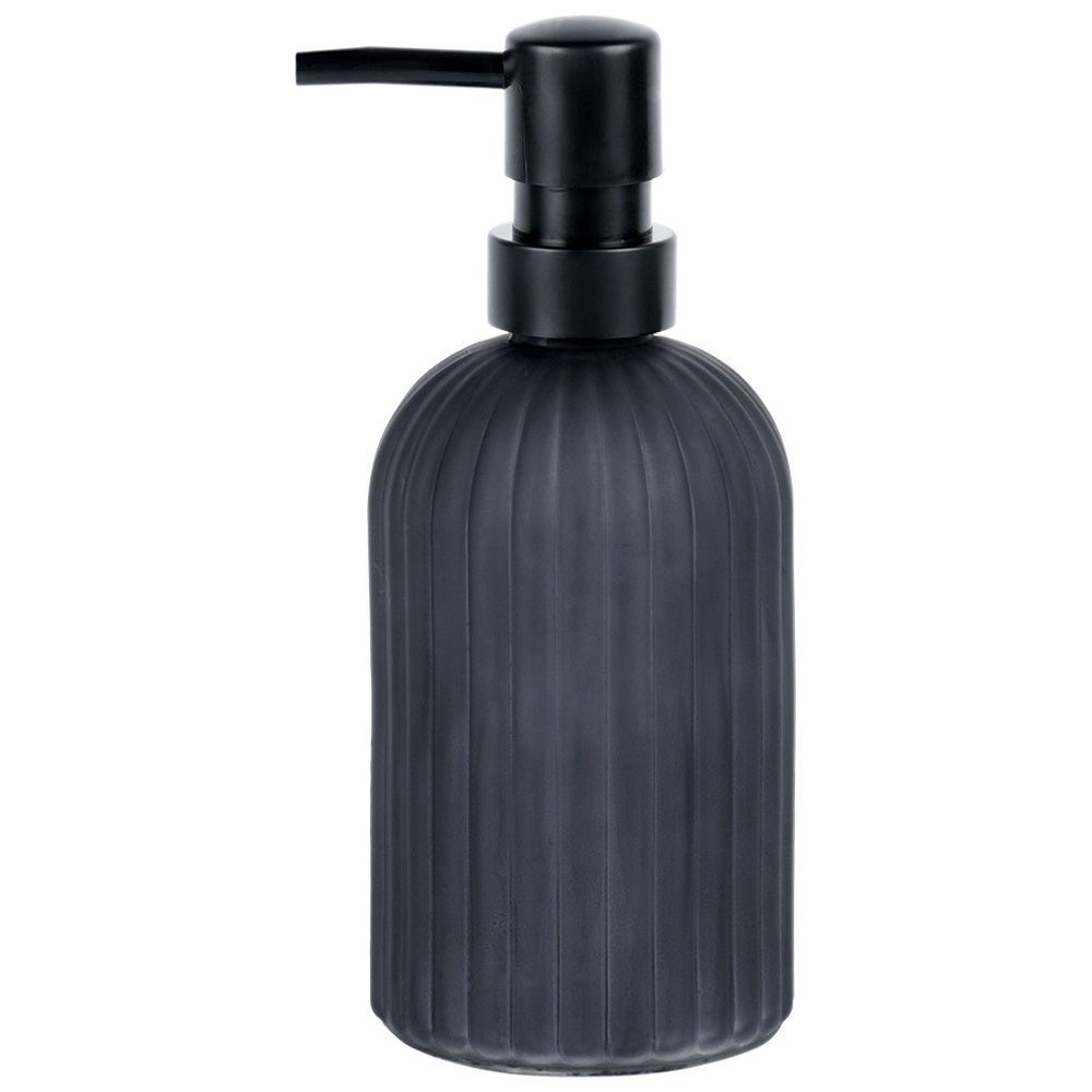 Dozownik do mydła szklany czarny 400 ml - 3